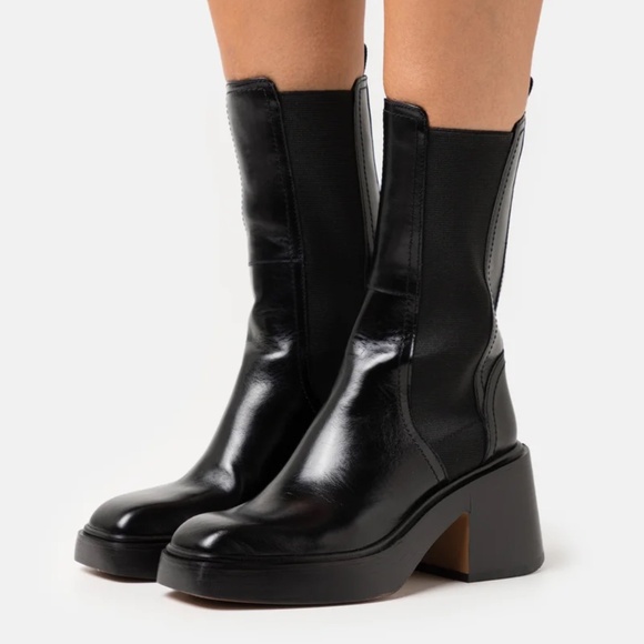 Frizzante Square Toe Stretch Boots - Picture 1 of 7